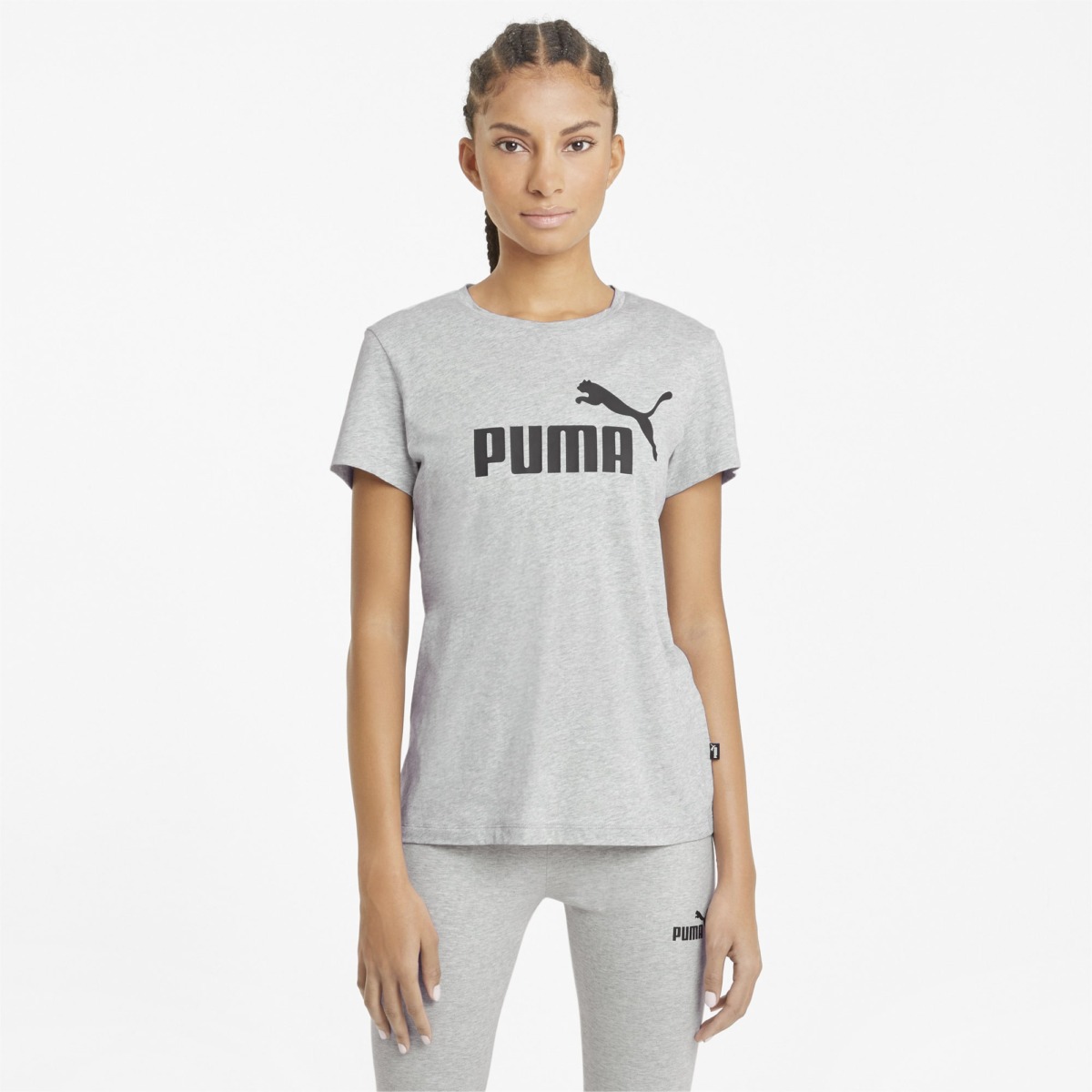 Grey T-Shirt Puma Ladies GOOFASH