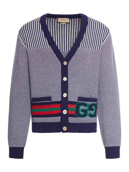Gucci - Men's Cardigan Blue from Suitnegozi GOOFASH