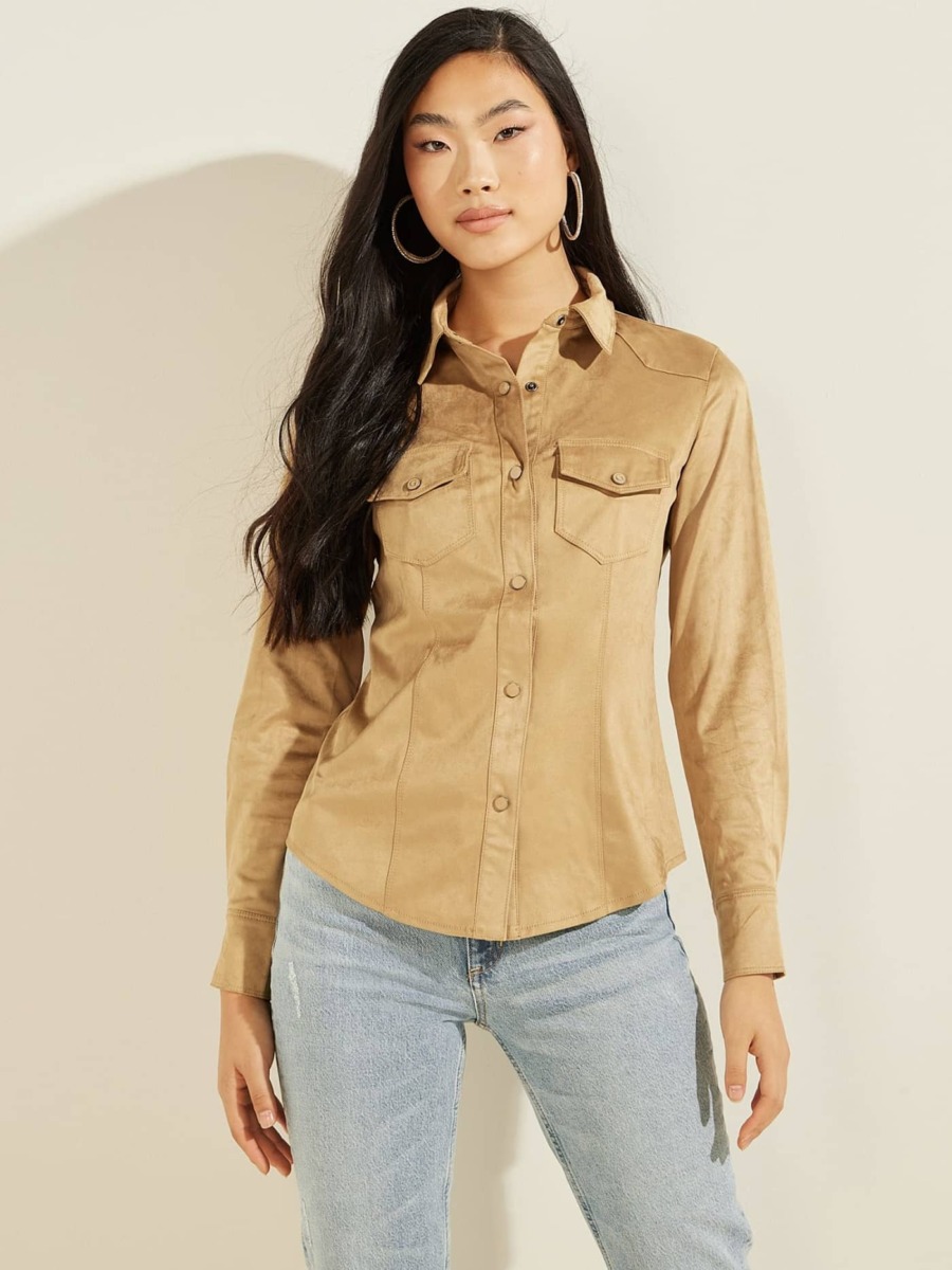 Guess - Beige - Lady Blouse GOOFASH