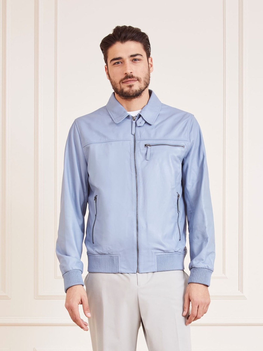 Guess Blue Bomber Jacket for Man by Marciano Guess GOOFASH