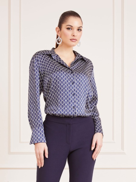 Guess Blue Shirt for Women from Marciano Guess GOOFASH