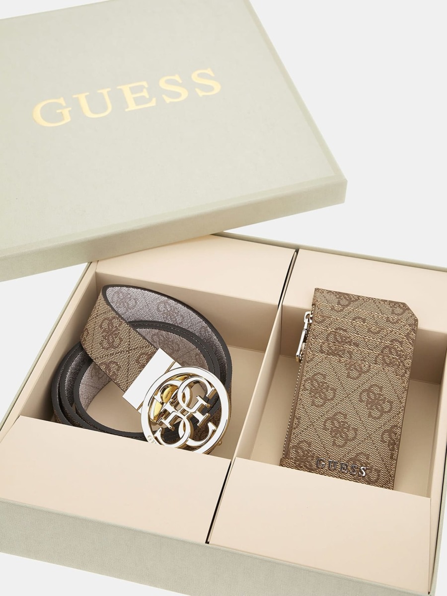 Guess - Brown Card Holder GOOFASH