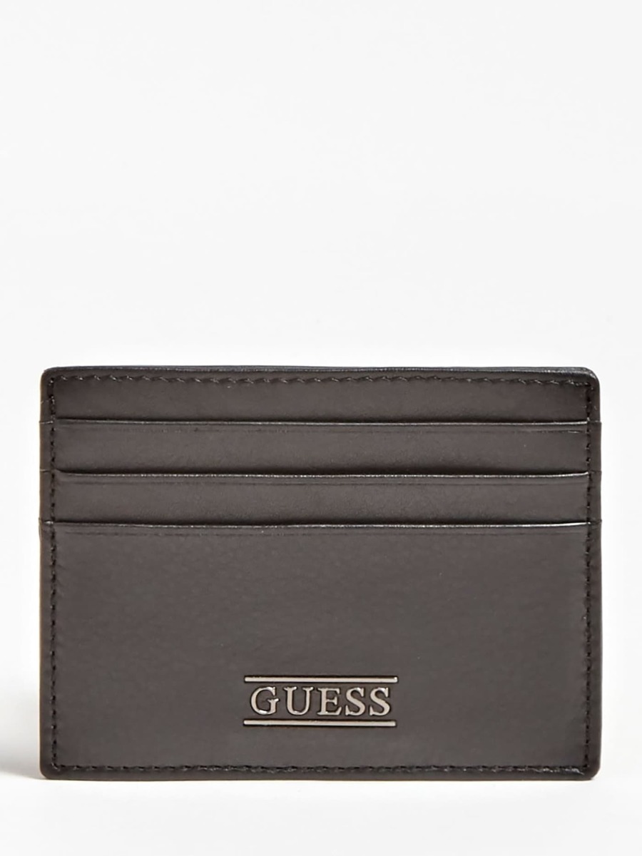 Guess - Card Holder in Black for Man GOOFASH