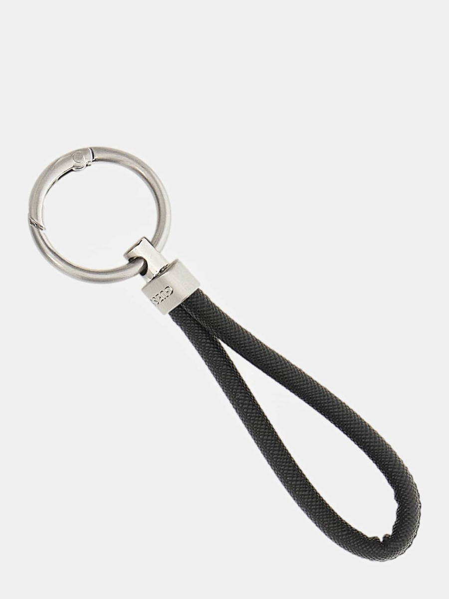 Guess - Gent Keychain in Black GOOFASH