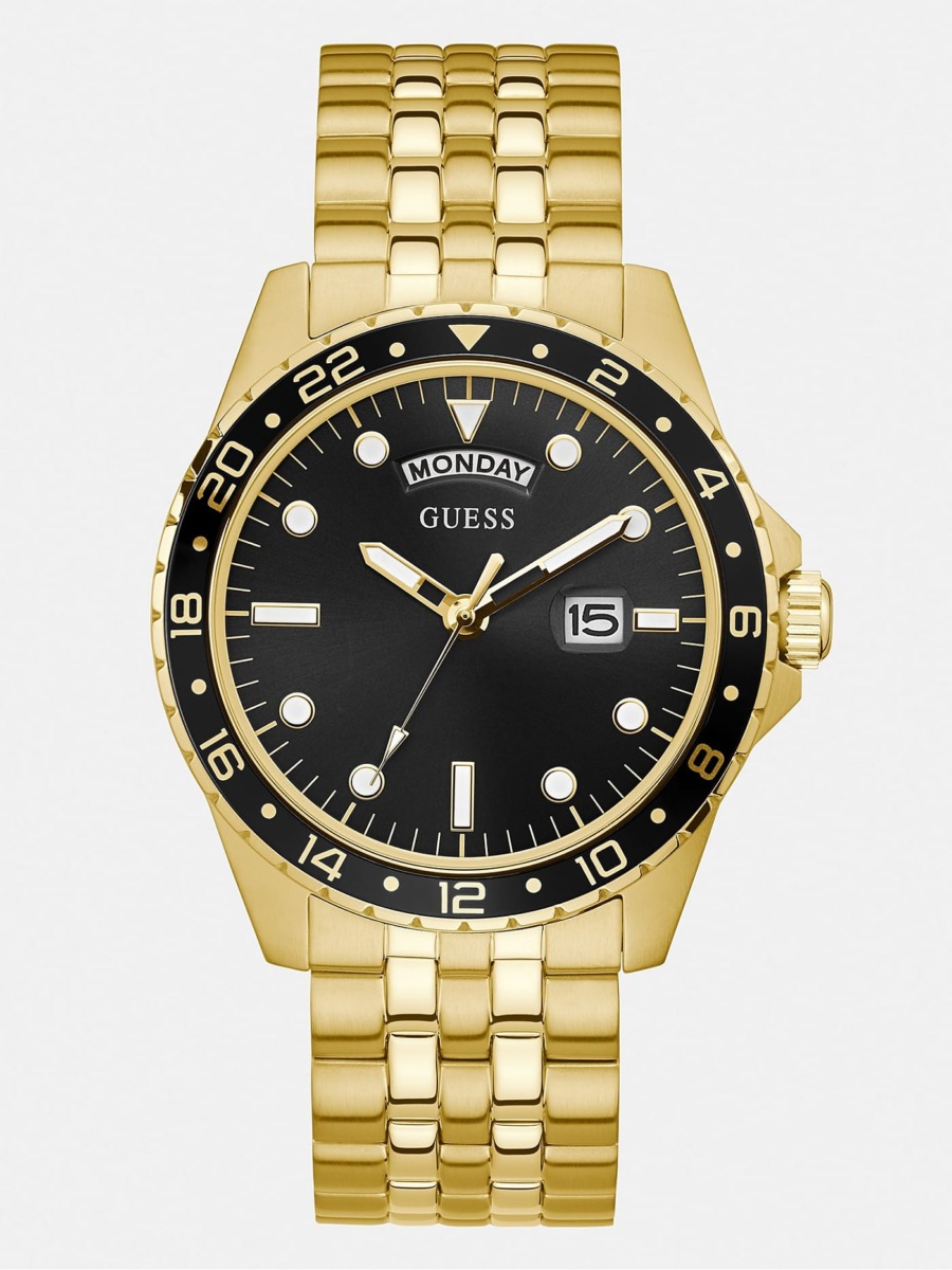 Guess - Gold Gents Watch GOOFASH