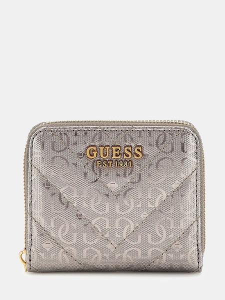 Guess Grey Wallet for Women GOOFASH