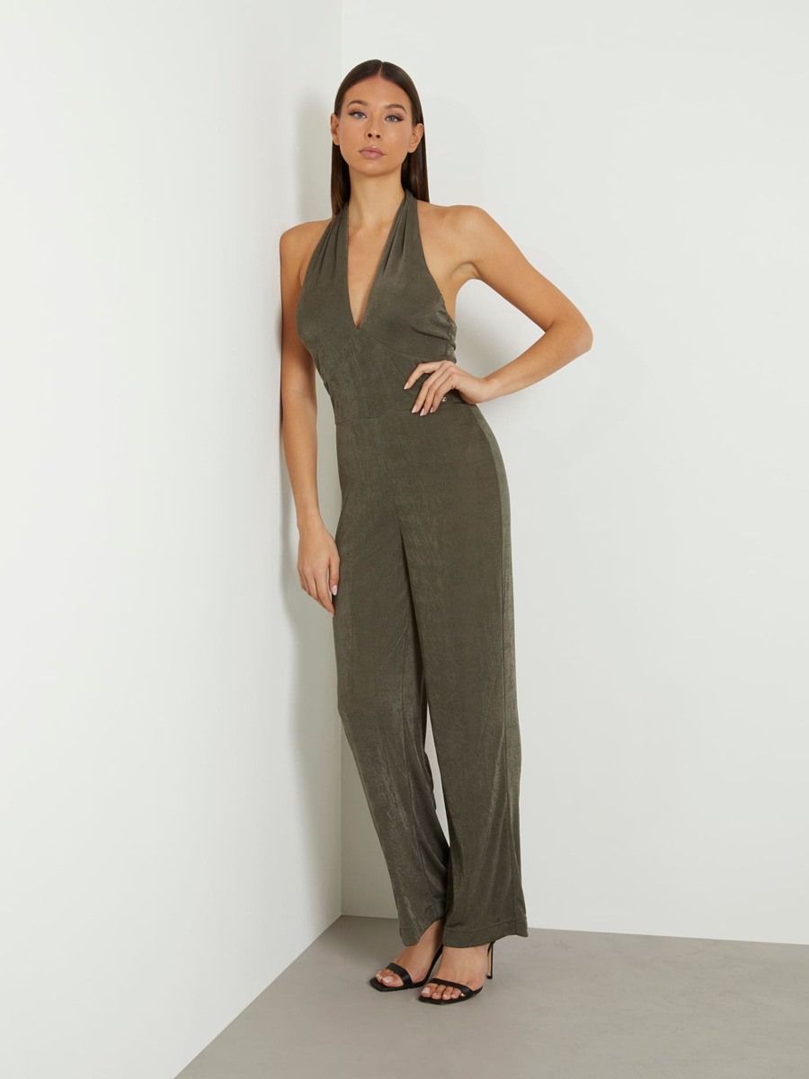 Guess Jumpsuit in Green Woman GOOFASH