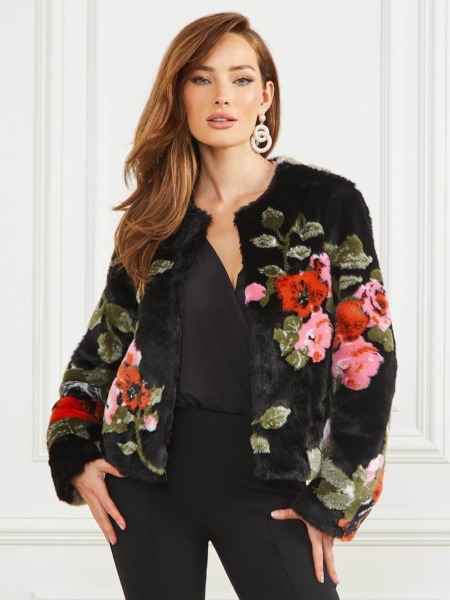 Guess - Lady Jacket in Florals Marciano Guess GOOFASH