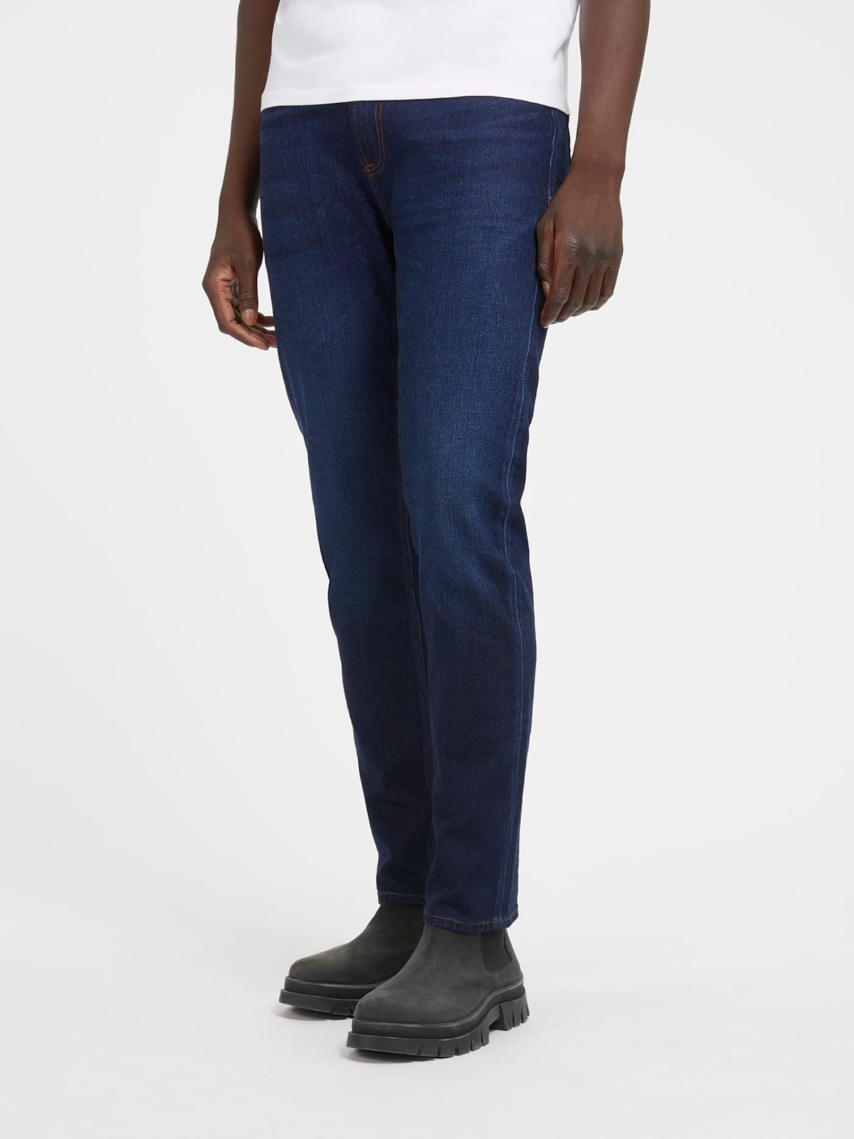 Guess Mens Blue Relaxed Jeans GOOFASH