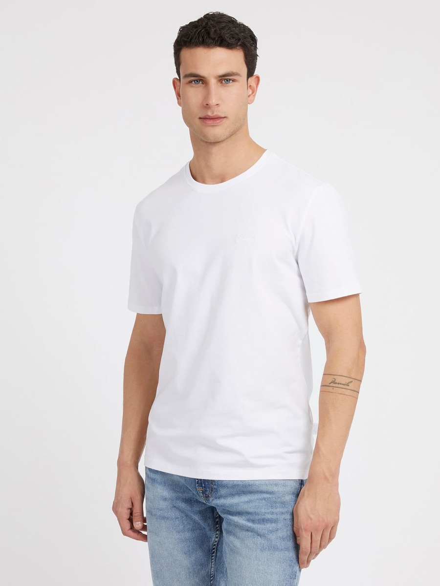 Guess - Men's White T-Shirt GOOFASH