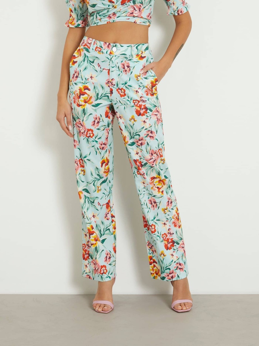 Guess - Print Trousers for Woman GOOFASH