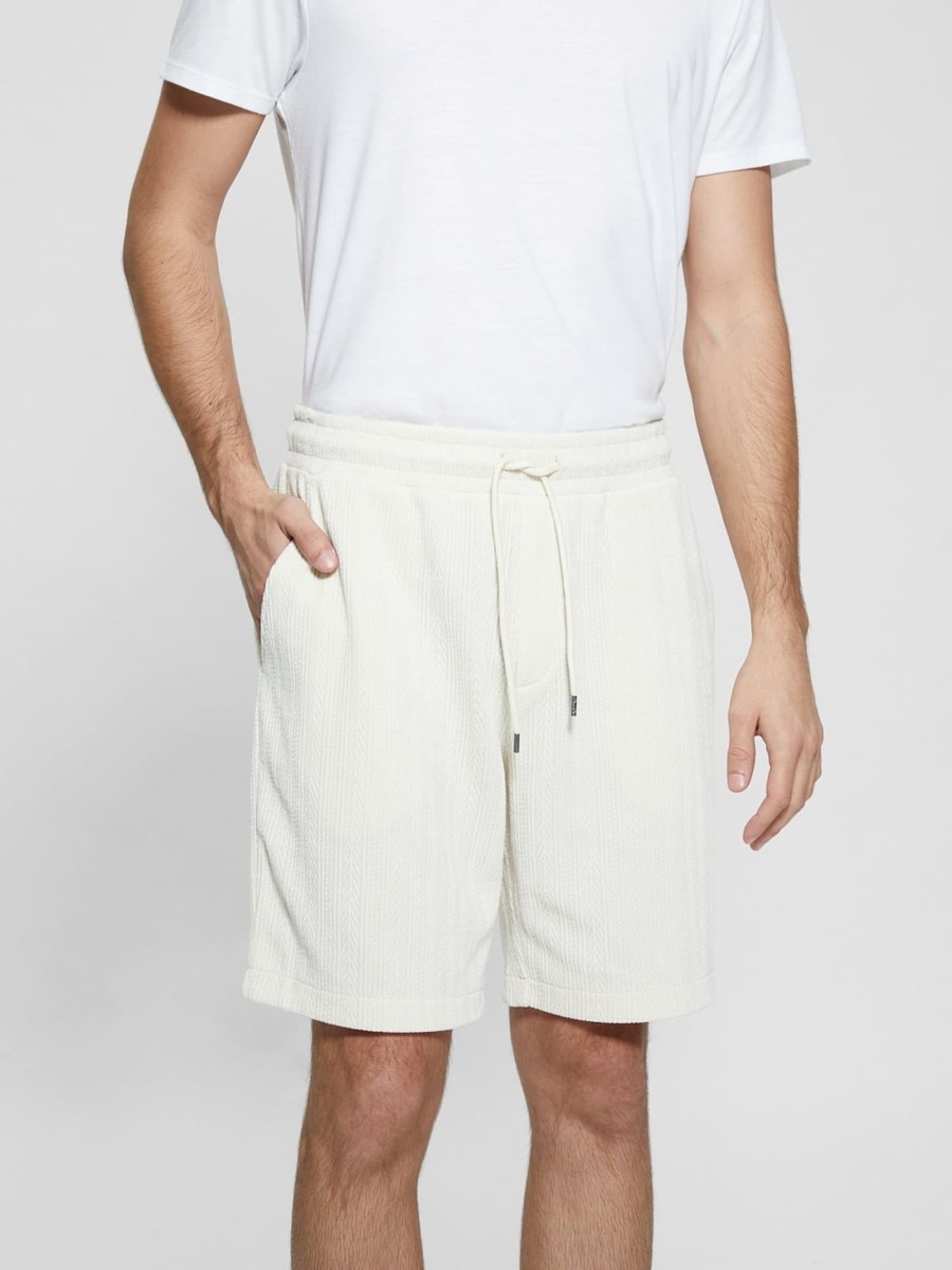 Guess Shorts in Cream for Man GOOFASH