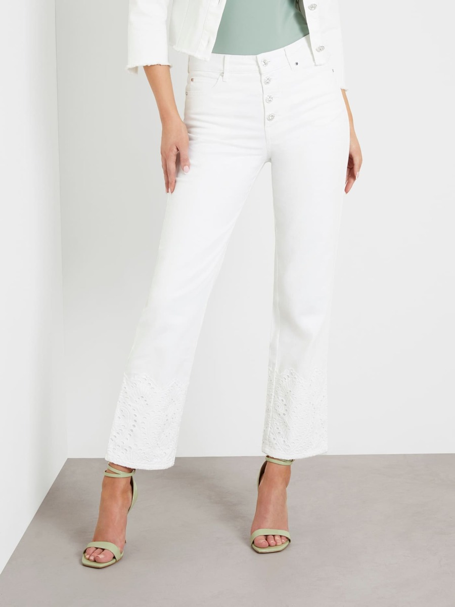 Guess - Woman Jeans in White GOOFASH