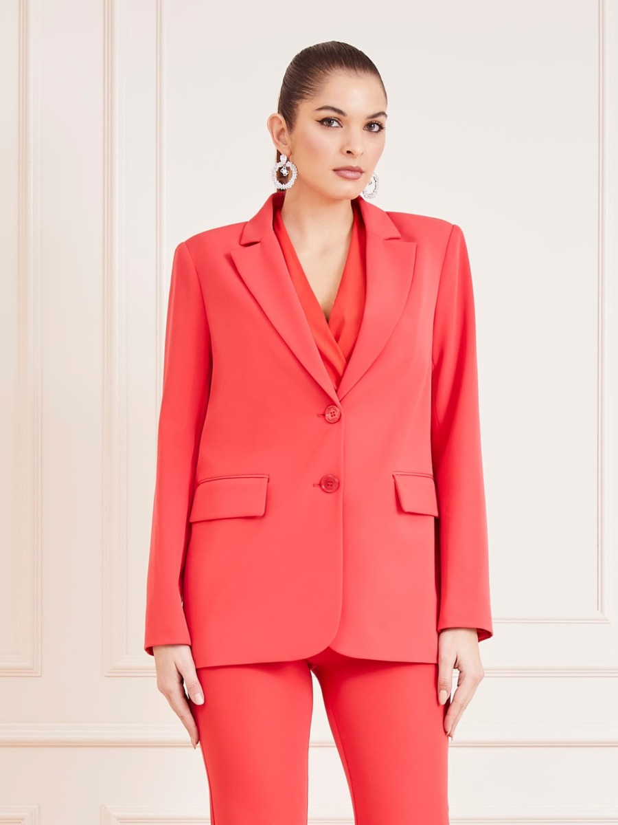 Guess - Woman Red Blazer by Marciano Guess GOOFASH