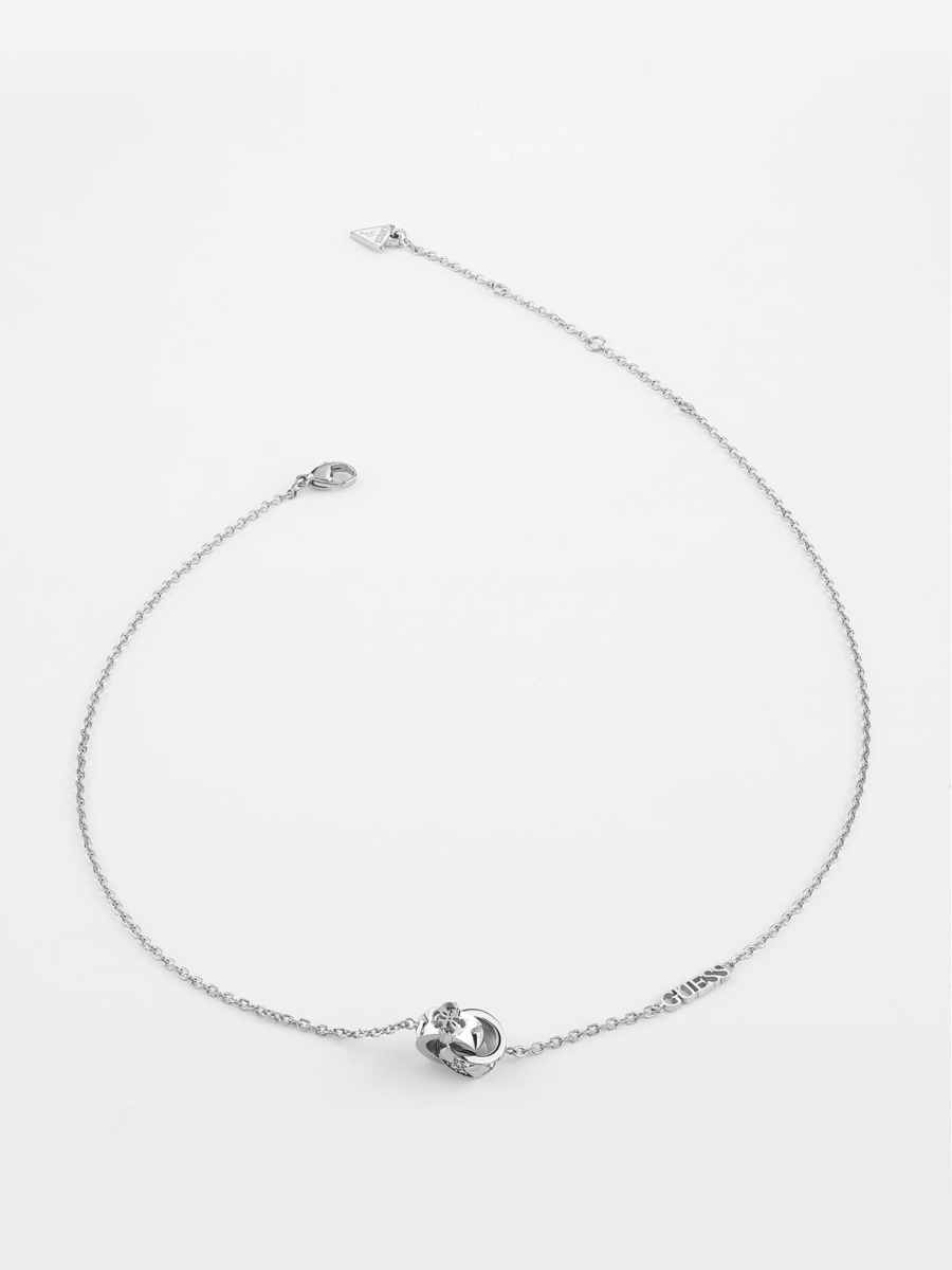 Guess - Woman Silver Necklace GOOFASH