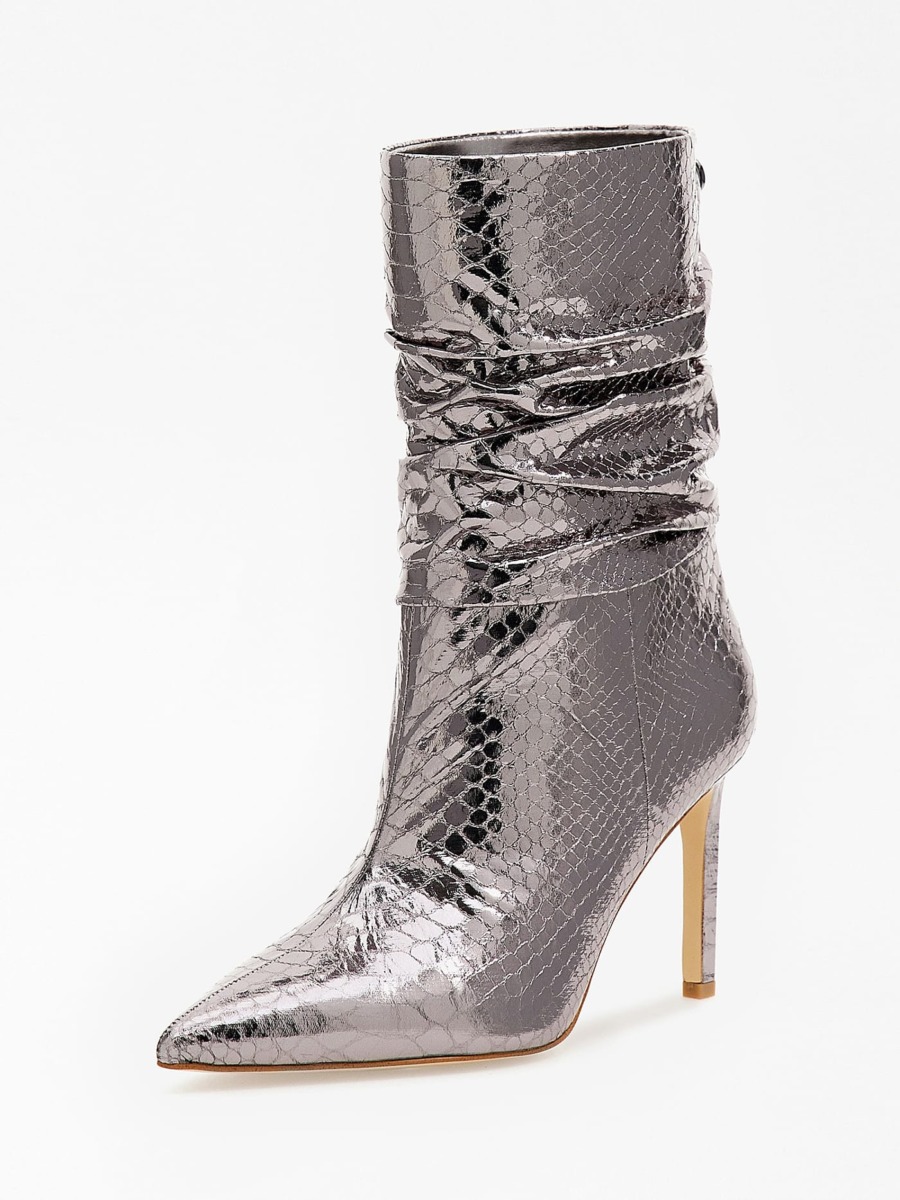 Guess Women's Boots Silver GOOFASH