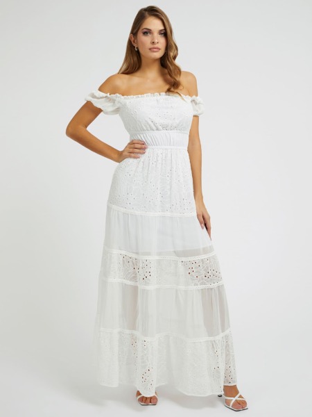 Guess - Women's Dress White GOOFASH
