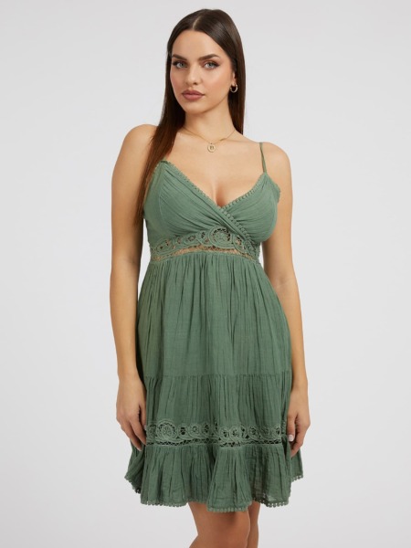 Guess - Womens Mini Dress - Green GOOFASH
