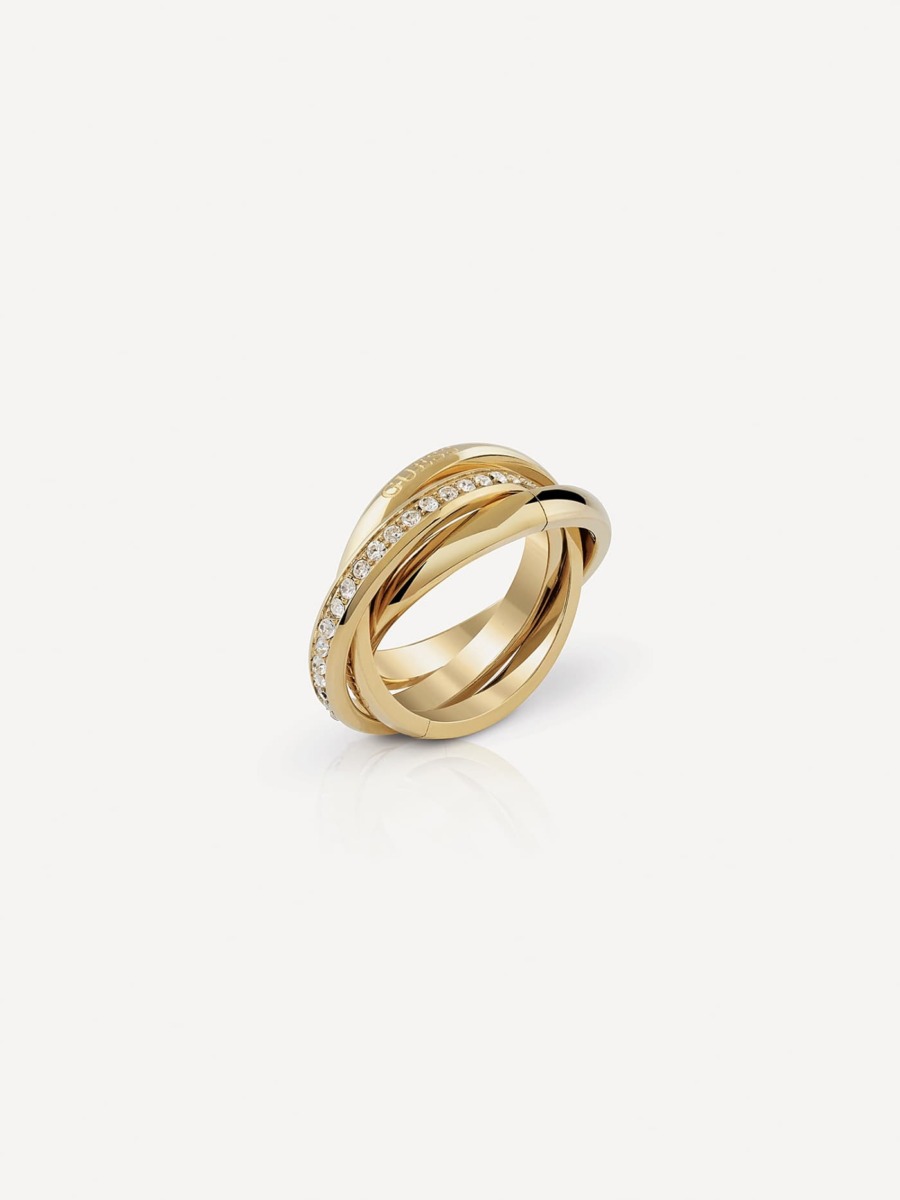 Guess Womens Ring in Gold GOOFASH