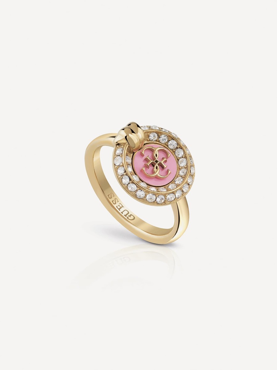 Guess Women's Ring in Pink GOOFASH