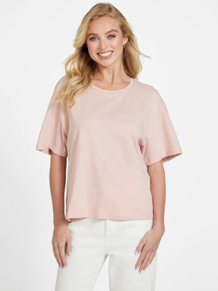 Guess - Womens T-Shirt - Pink GOOFASH