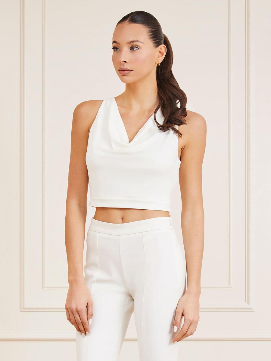 Guess - Womens Top in White GOOFASH