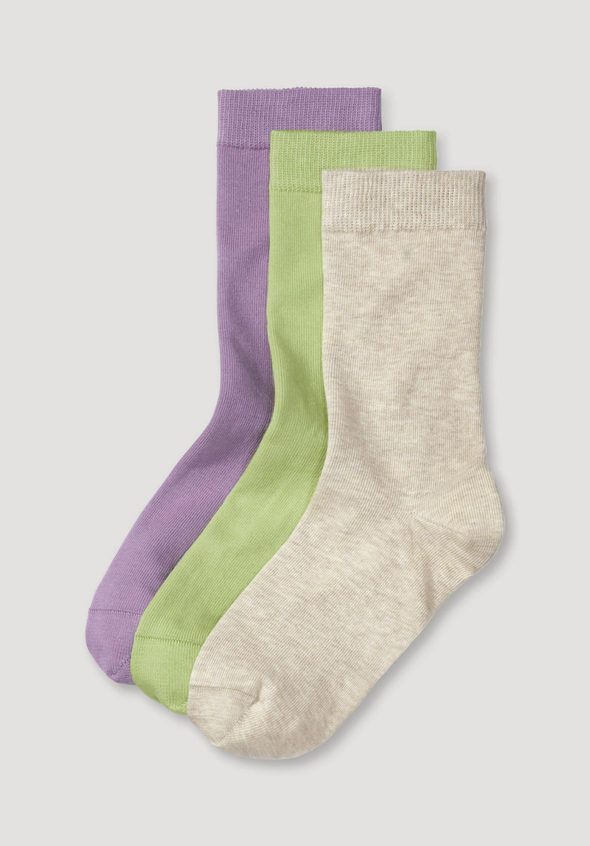 Hessnatur Purple Socks Woman GOOFASH