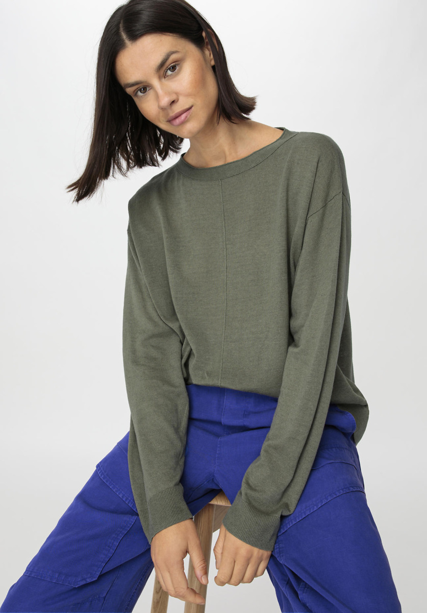 Hessnatur - Sweater in Olive GOOFASH