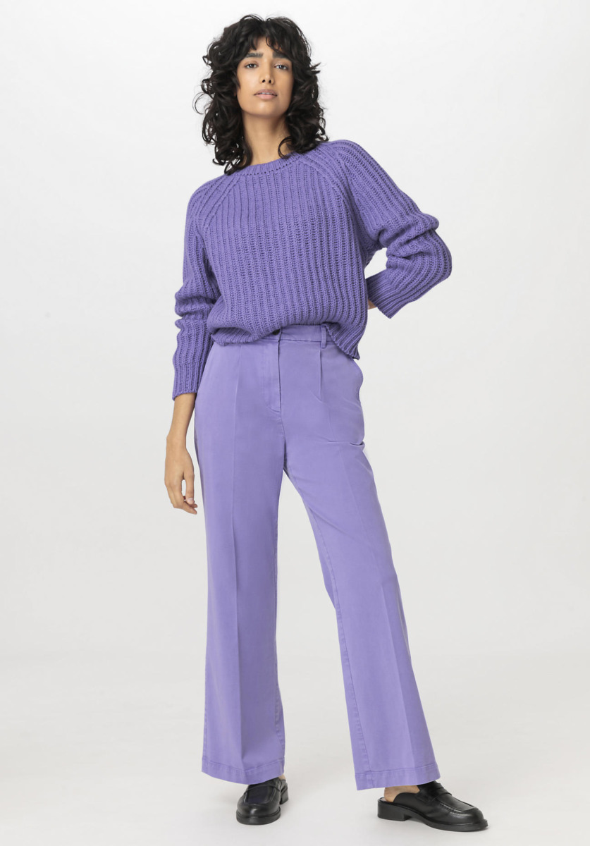 Hessnatur Womens Purple Trousers GOOFASH
