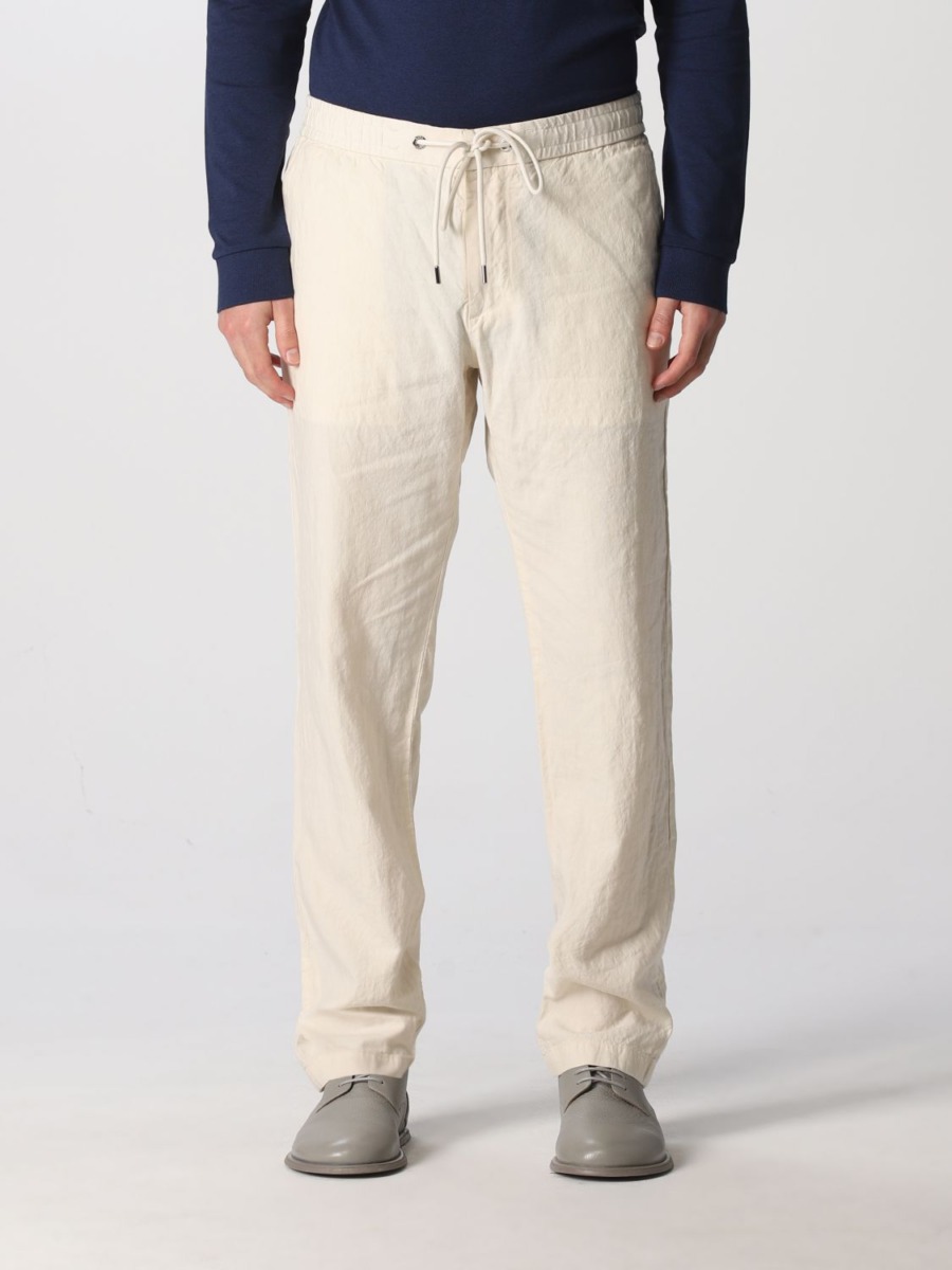 Hugo Boss Trousers in White by Giglio GOOFASH