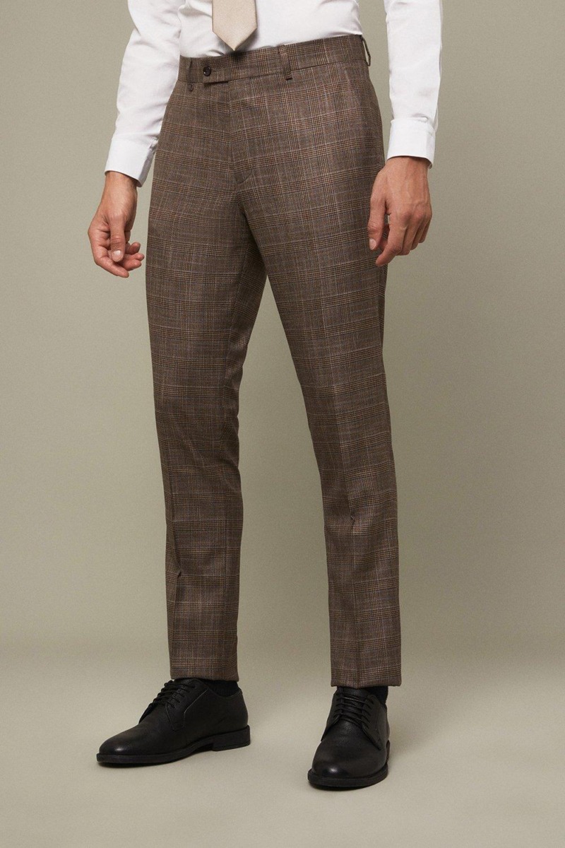 Ivory Man Suit Trousers Burton GOOFASH