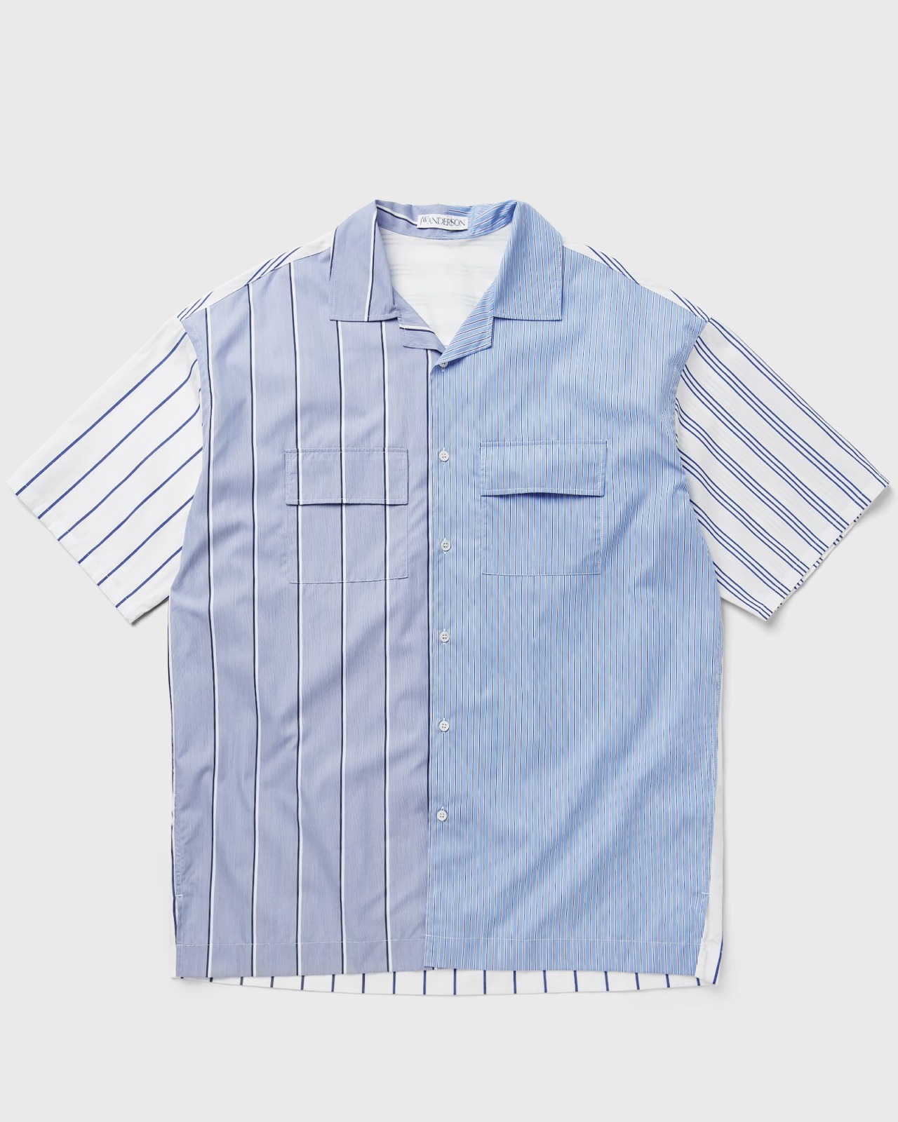 Jw Anderson - Blue Short Sleeve Shirt - Bstn - Man GOOFASH