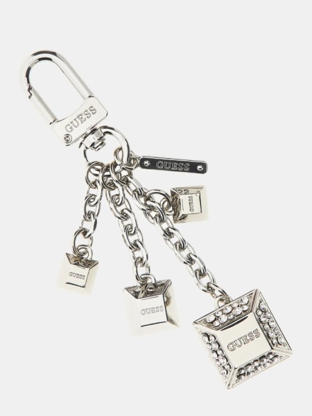 Keychain in Silver Guess GOOFASH