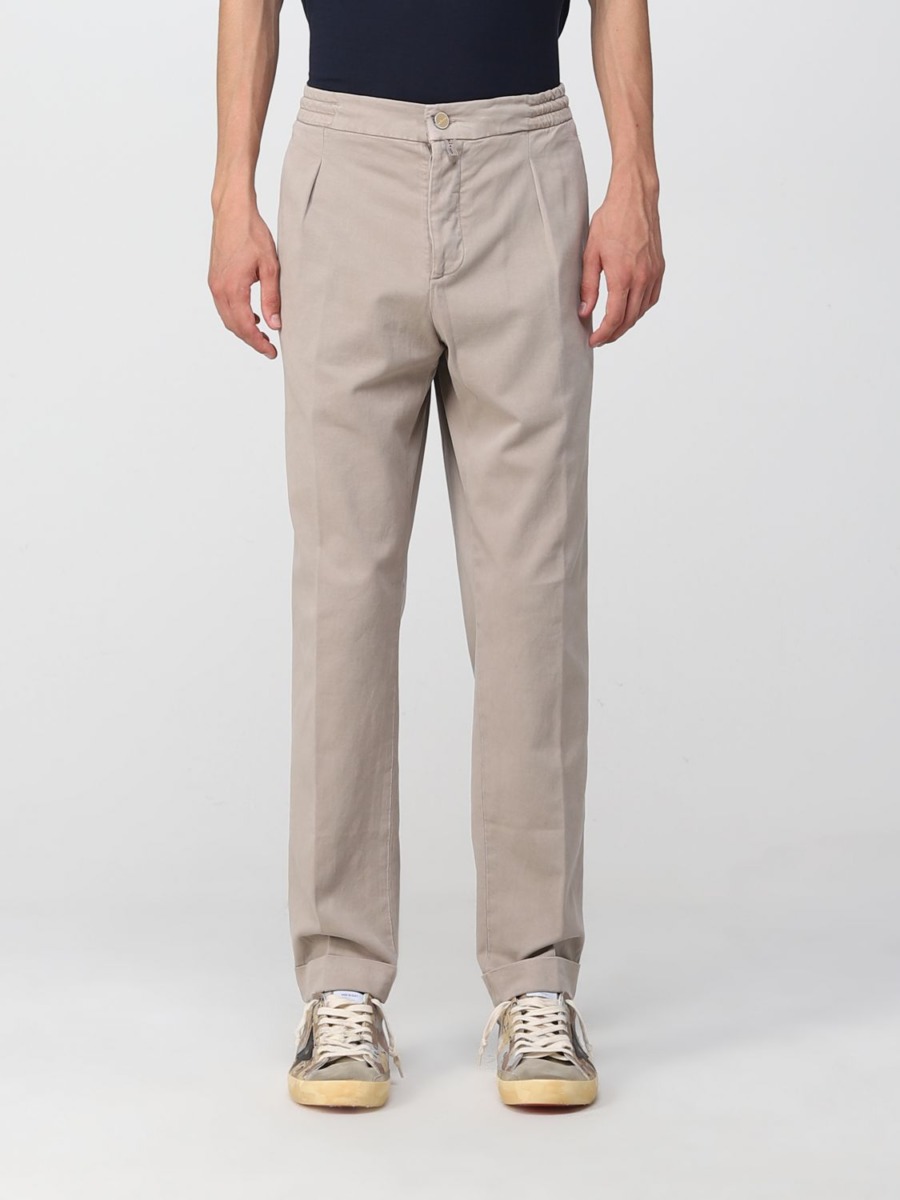 Kiton - Mens Trousers in Beige from Giglio GOOFASH