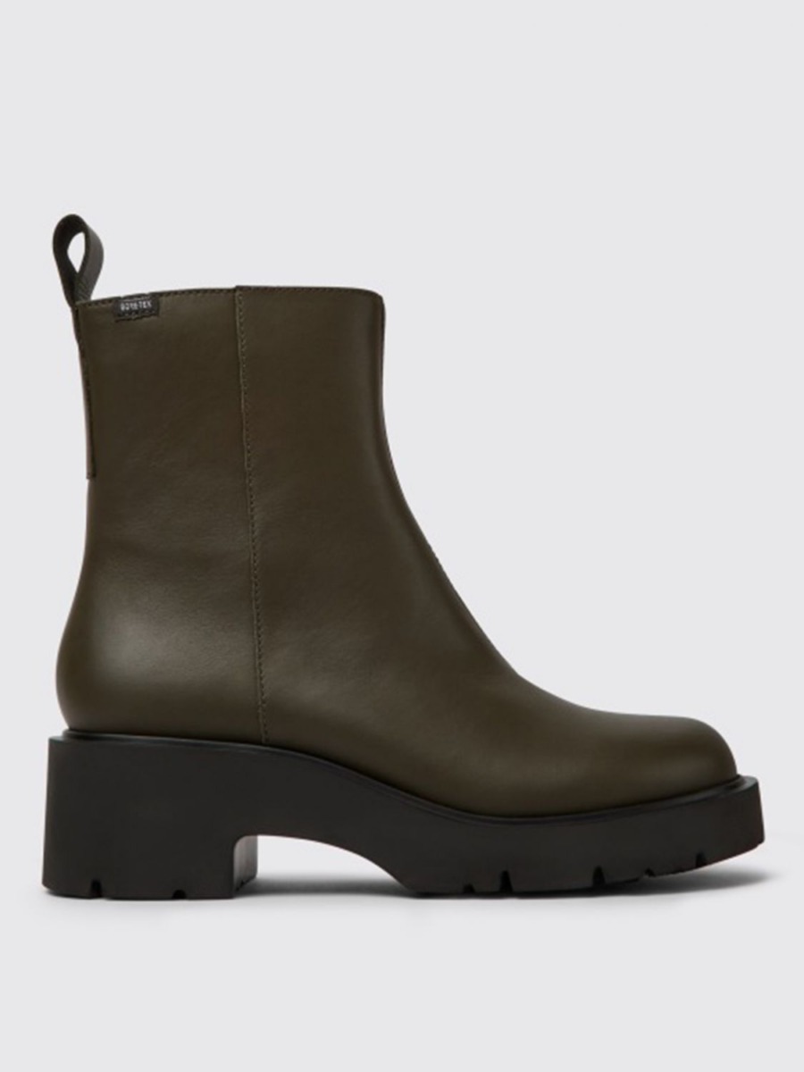 Ladies Ankle Boots Green - Giglio GOOFASH