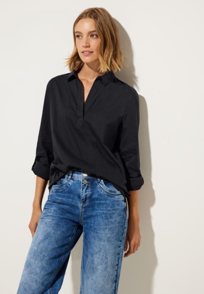 Ladies Blouse in Black from Street One GOOFASH