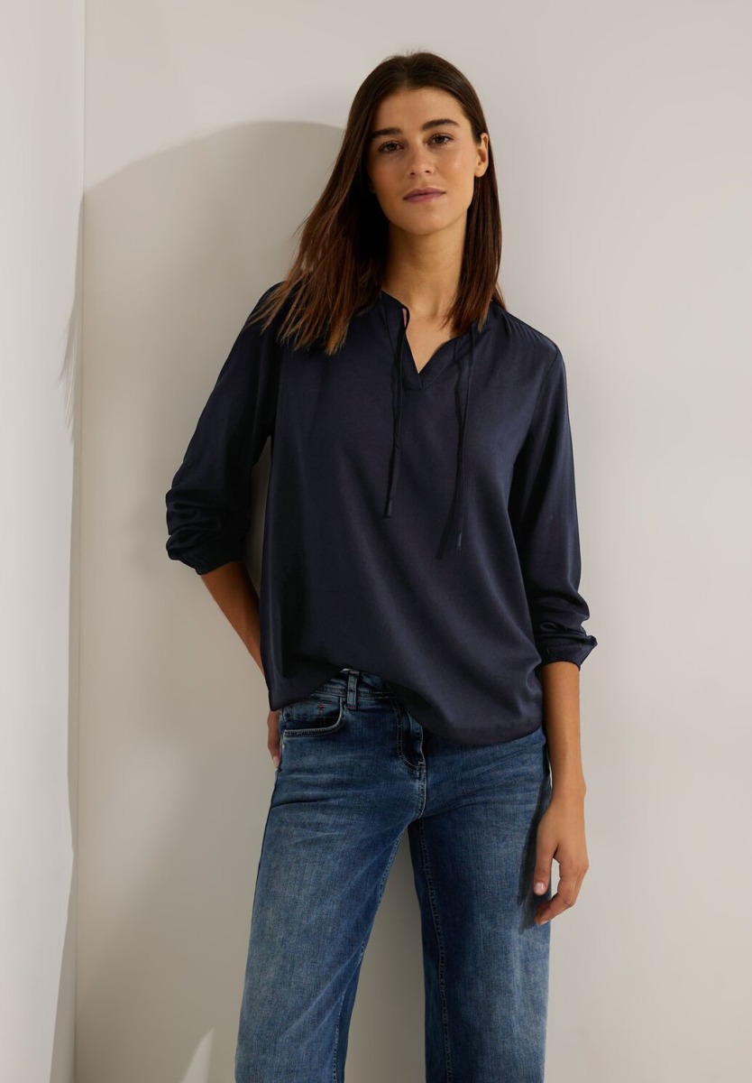 Ladies Blouse in Blue by Cecil GOOFASH