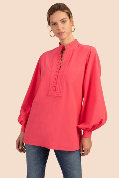 Ladies Blouse in Red by Trina Turk GOOFASH