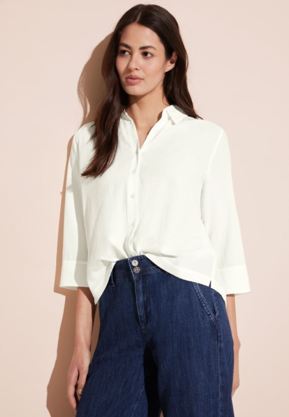 Ladies Blouse in White from Street One GOOFASH