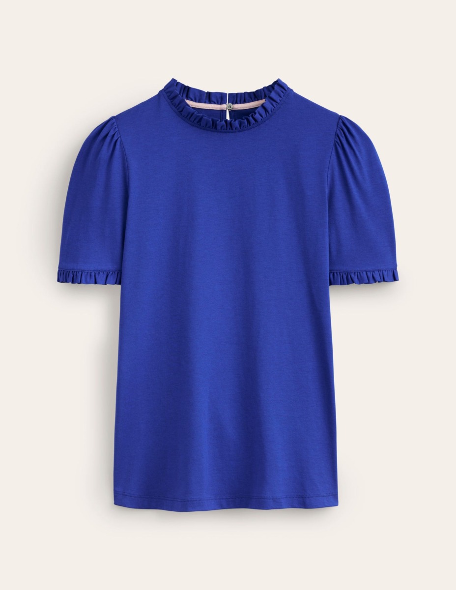 Ladies Blue T-Shirt Boden GOOFASH