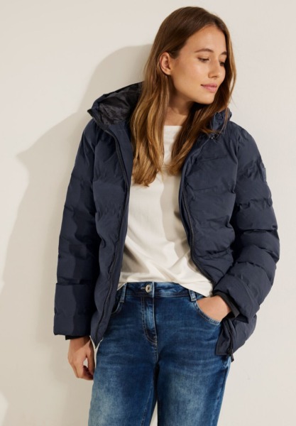 Ladies Blue Winter Jacket from Cecil GOOFASH
