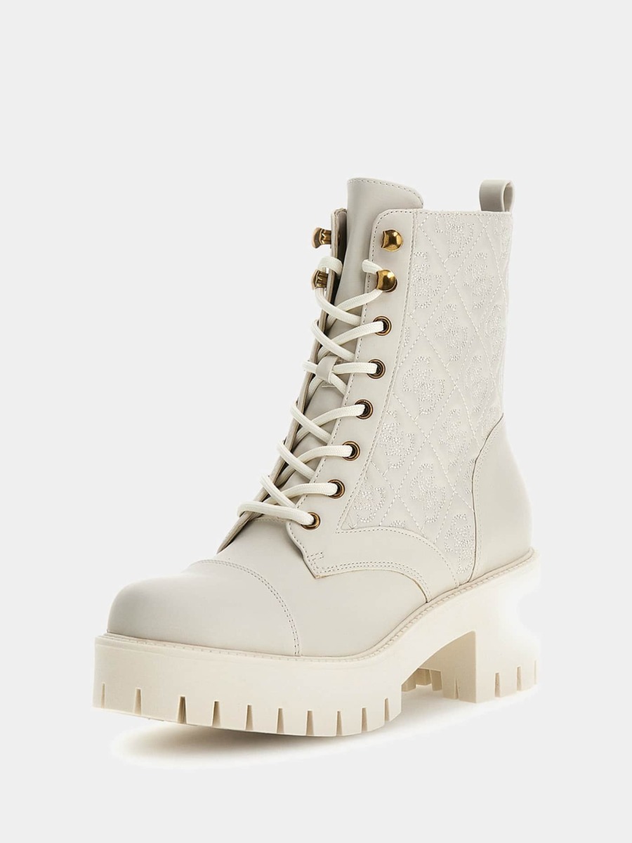 Ladies Boots in Cream at Guess GOOFASH
