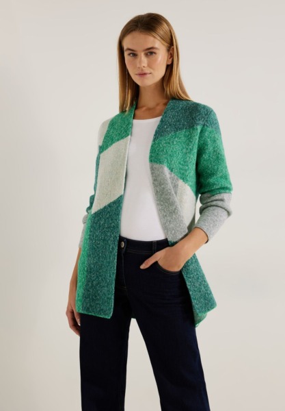 Ladies Cardigan in Green from Cecil GOOFASH