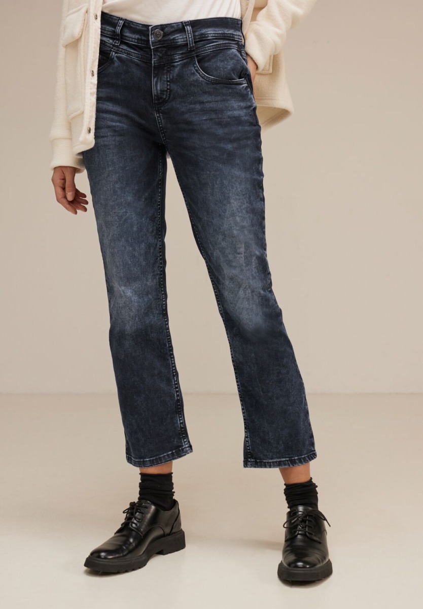 Ladies Flared Jeans - Blue - Street One GOOFASH