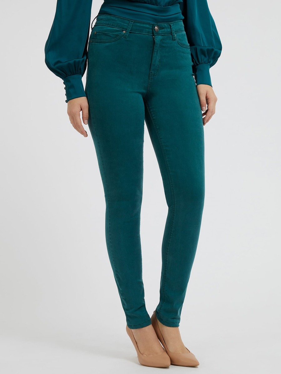 Ladies Green Trousers from Guess GOOFASH