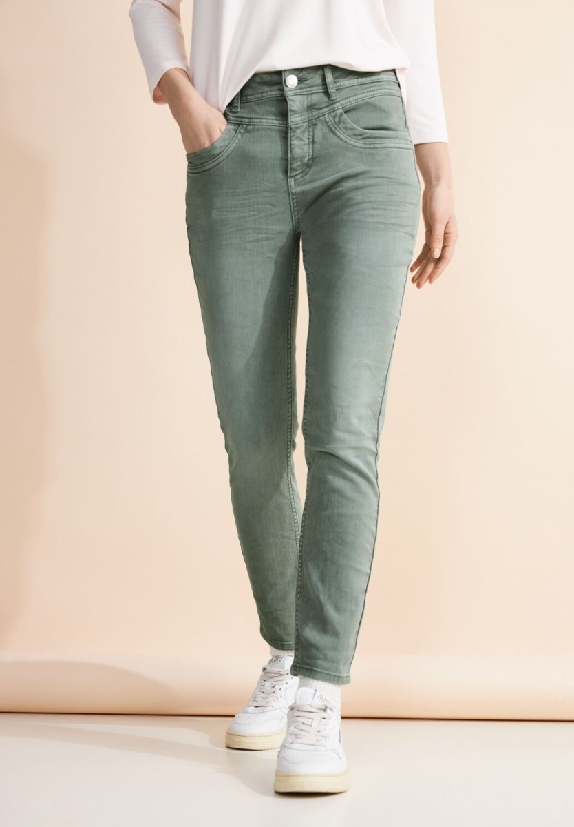 Ladies Jeans Green - Street One GOOFASH