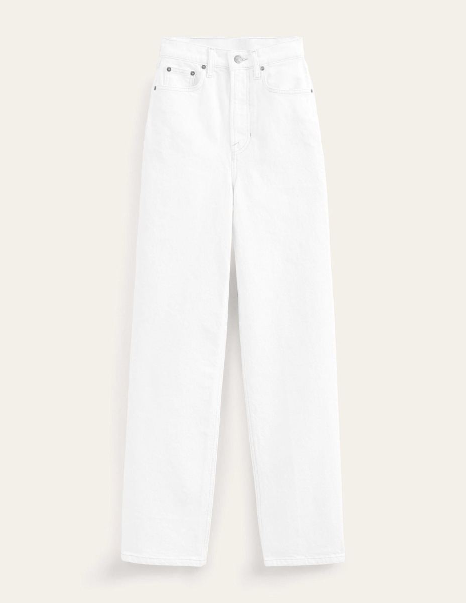 Ladies Jeans White - Boden GOOFASH