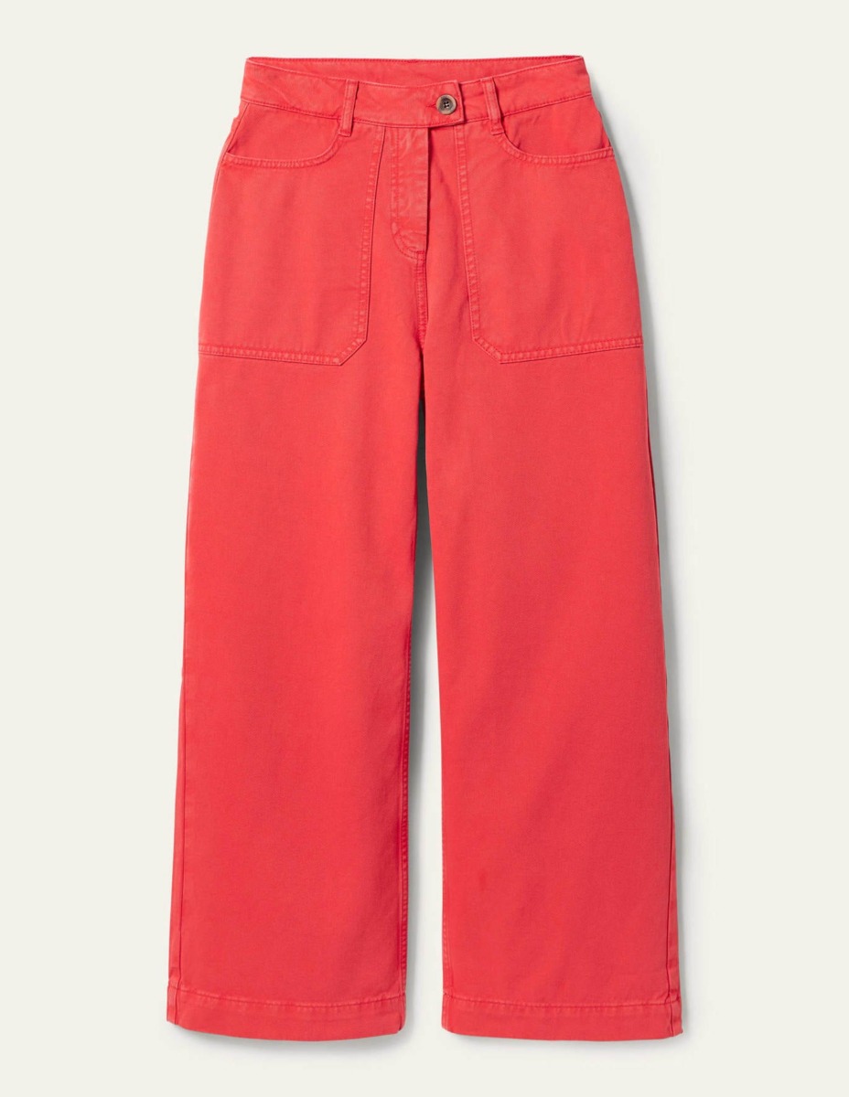 Ladies Red Trousers by Boden GOOFASH