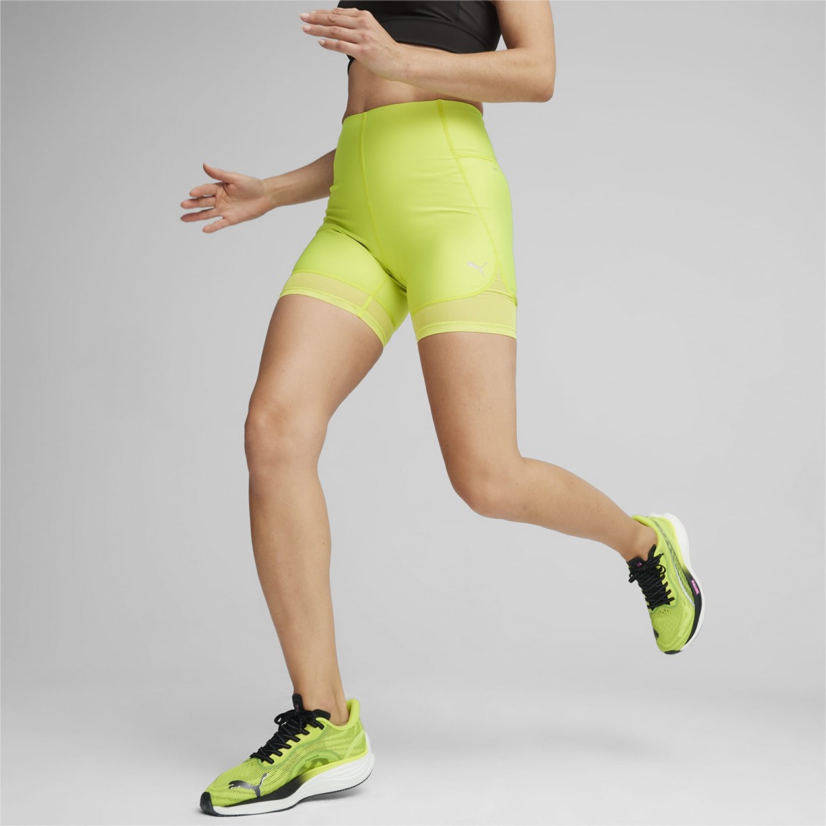 Ladies Running Shorts - Green - Puma GOOFASH