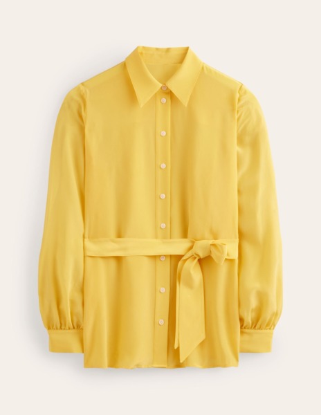 Ladies Shirt Yellow at Boden GOOFASH